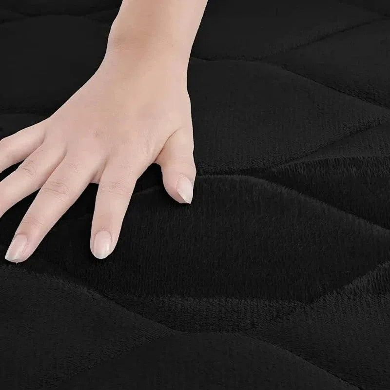 Tapete Super Absorvente de Veludo Coral Antiderrapante Kasamô-Kasamô