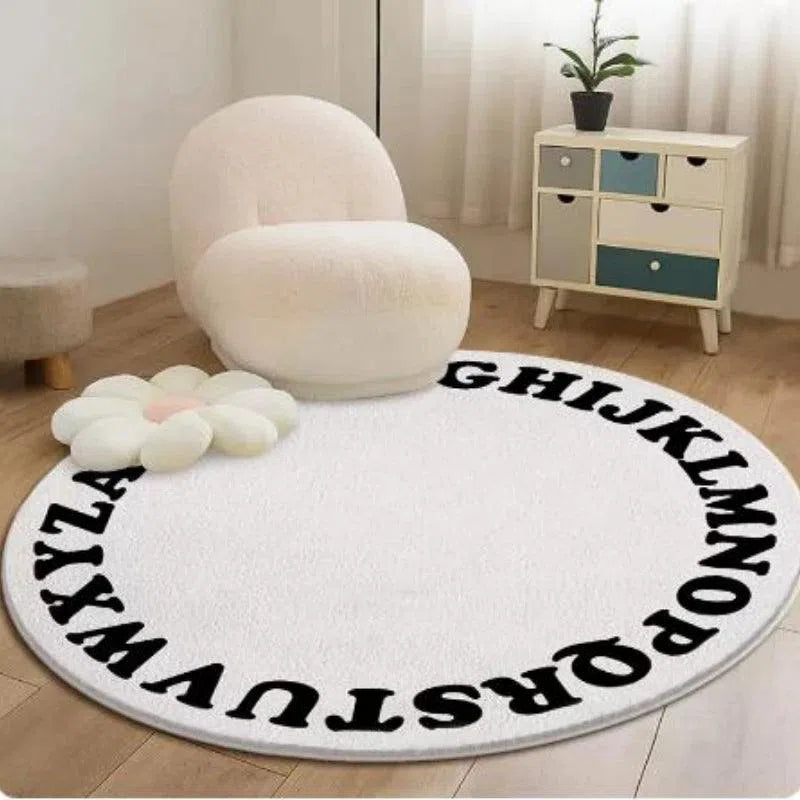 Tapete de Pelúcia com Alfabeto para Quarto Infantil Kasamô-Kasamô