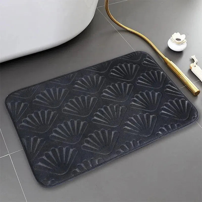 Tapete em Design de Concha Antiderrapante, Macio e Absorvente Kasamô-Kasamô