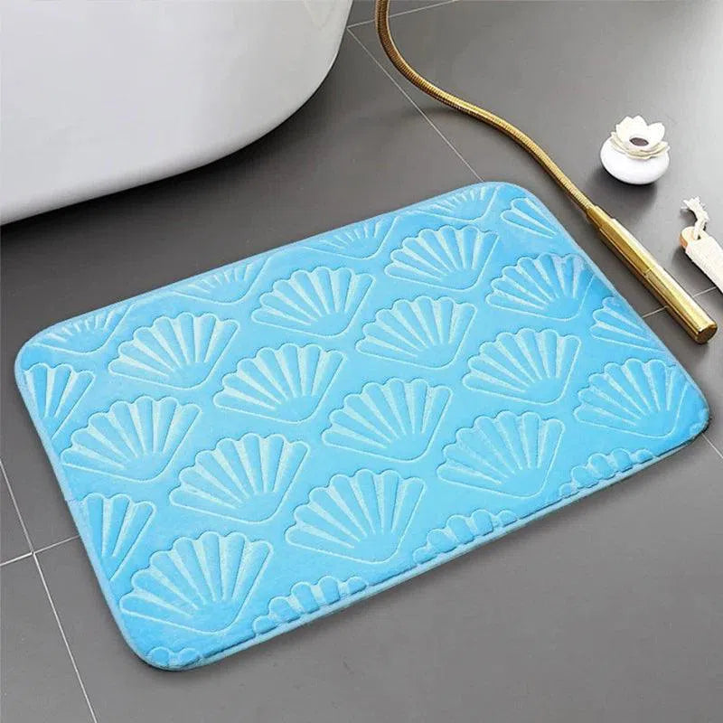 Tapete em Design de Concha Antiderrapante, Macio e Absorvente Kasamô-Kasamô
