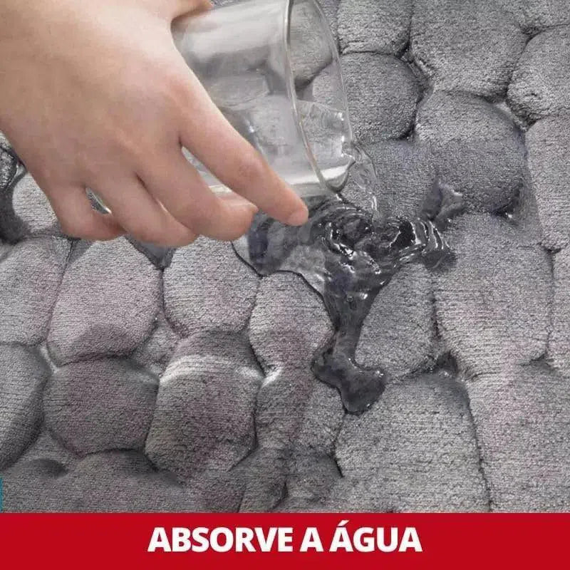 Tapete para Banheiro Antiderrapante Absorvente Kasamô-Kasamô