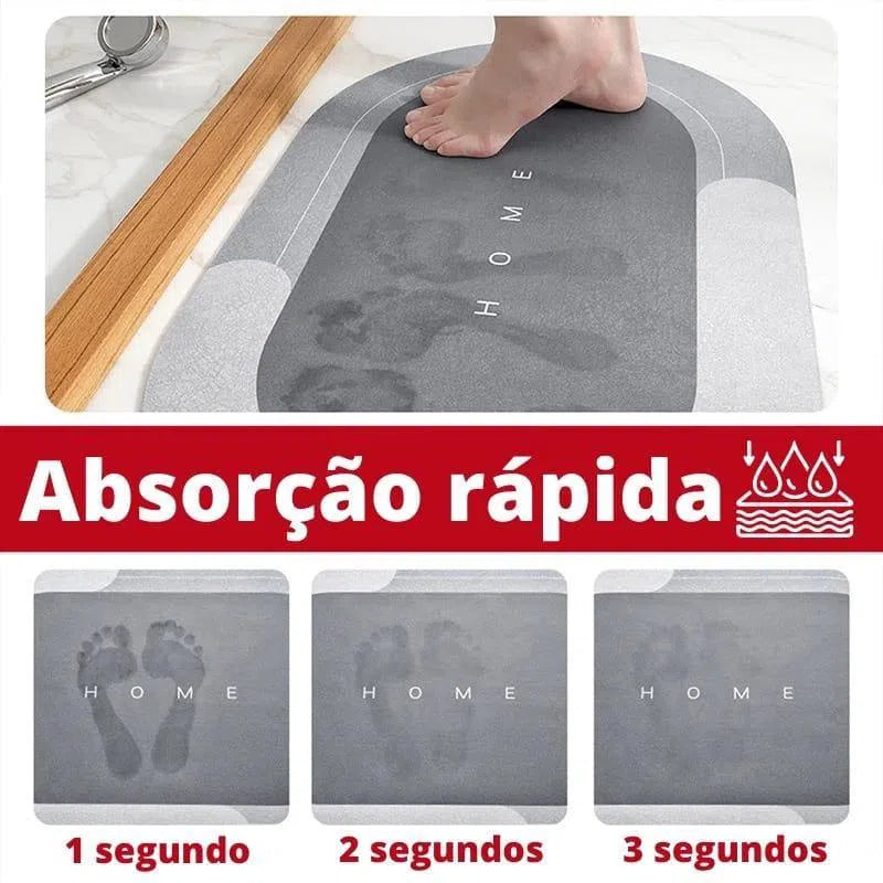 Tapete para Banheiro Antiderrapante Absorvente Premium Kasamô-Kasamô