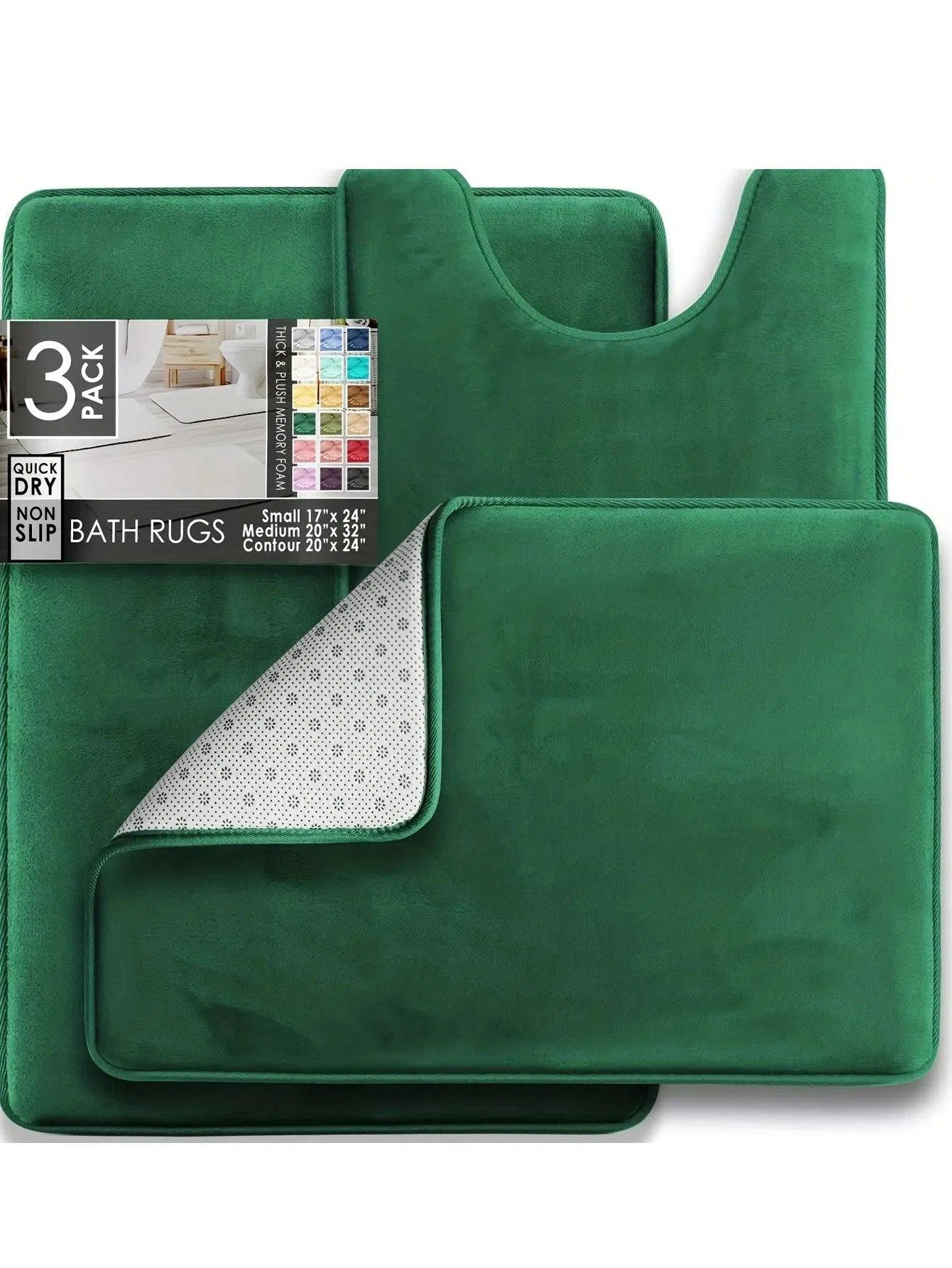 Tapetes de Banheiro Antiderrapante de Veludo com Espuma Kasamô-Kasamô