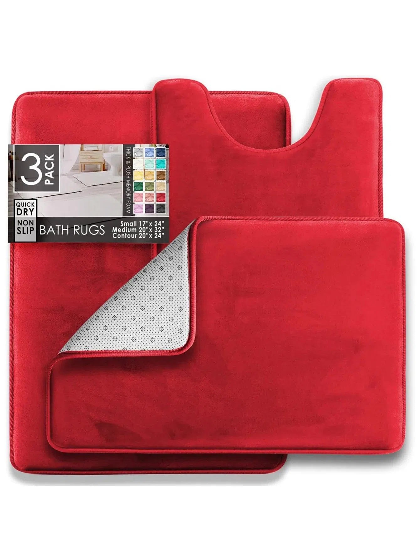 Tapetes de Banheiro Antiderrapante de Veludo com Espuma Kasamô-Kasamô