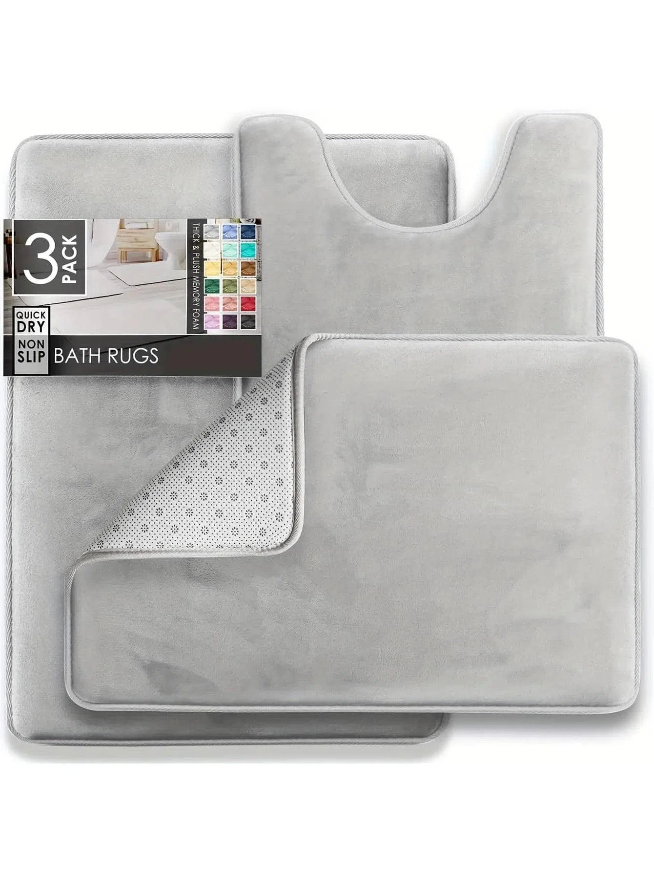 Tapetes de Banheiro Antiderrapante de Veludo com Espuma Kasamô-Kasamô