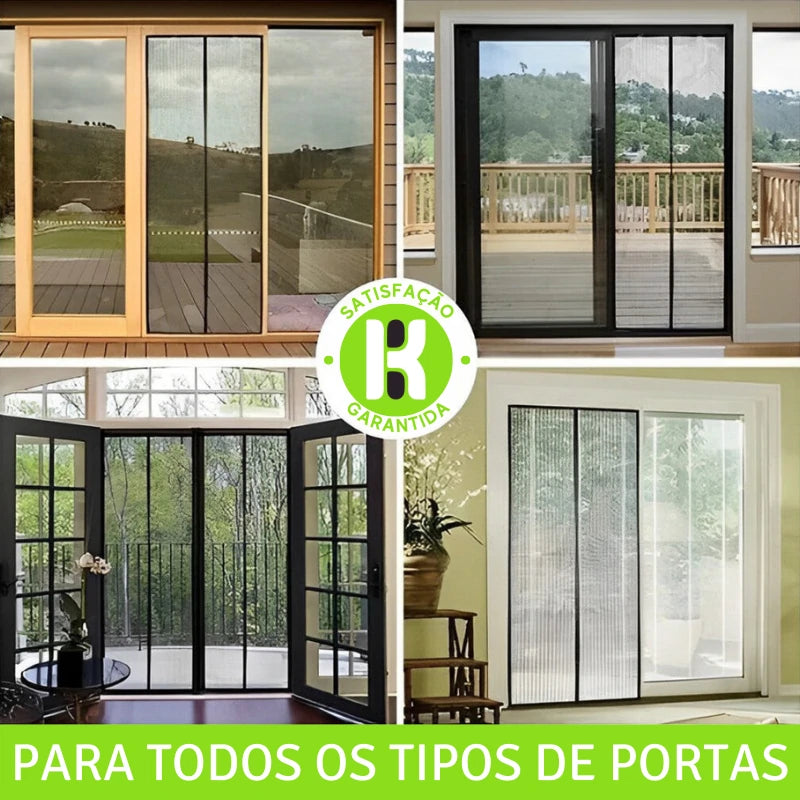 Tela Mosquiteira Magnética para Portas - ÚLTIMAS UNIDADES!-Kasamô