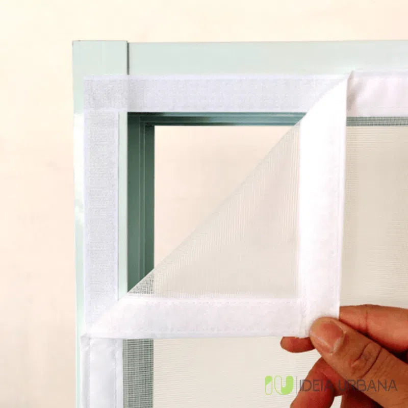 Tela Mosquiteira para Janelas Kasamô - Proteção Anti-dengue com Velcro Para Janelas-Kasamô