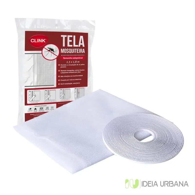 Tela Mosquiteira para Janelas Kasamô - Proteção Anti-dengue com Velcro Para Janelas-Kasamô