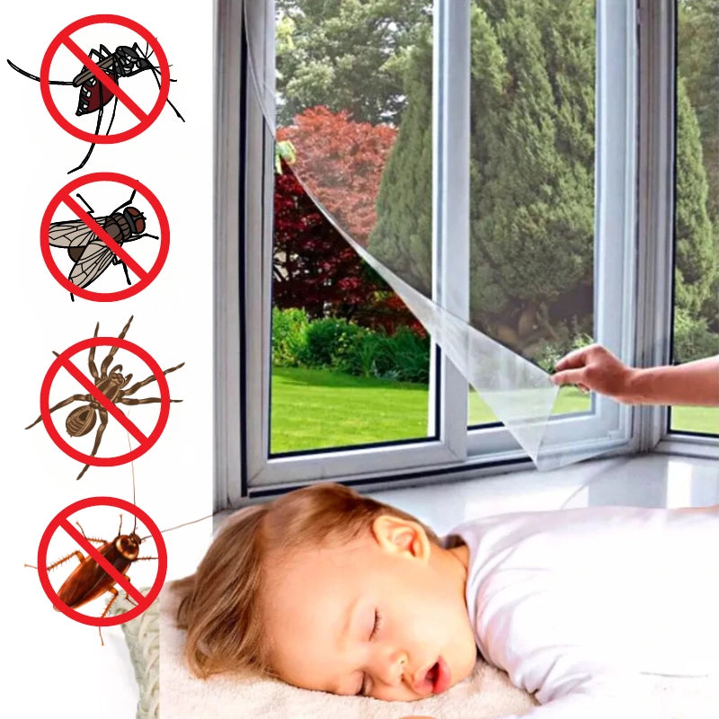 Tela Mosquiteira para Janelas Kasamô - Proteção Anti-dengue com Velcro Para Janelas-Kasamô