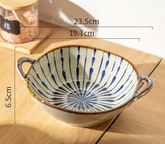 Tigela em Cerâmica Estilo Japonês-Kasamô