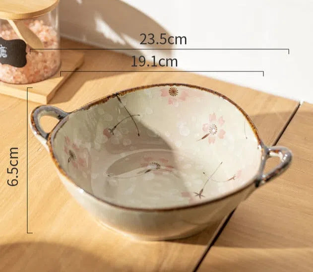 Tigela em Cerâmica Estilo Japonês-Kasamô