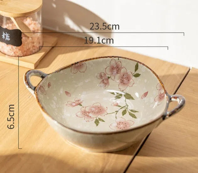 Tigela em Cerâmica Estilo Japonês-Kasamô