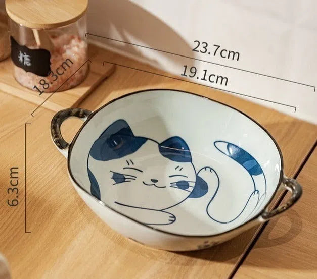 Tigela em Cerâmica Estilo Japonês-Kasamô