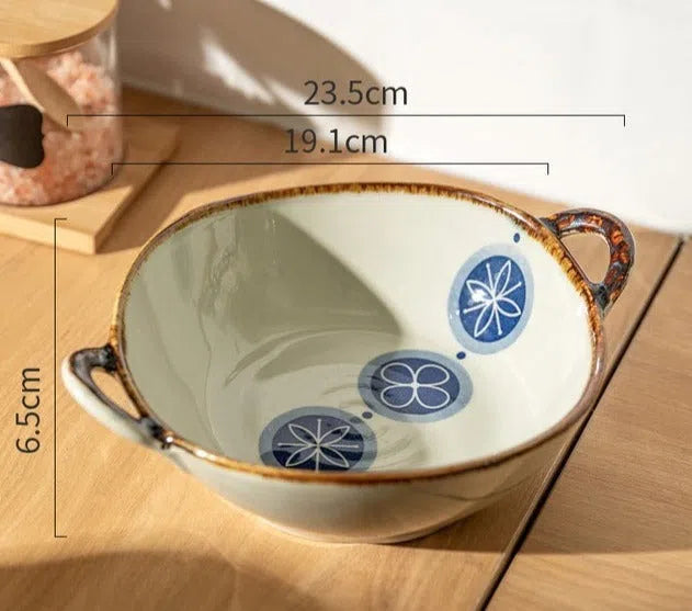 Tigela em Cerâmica Estilo Japonês-Kasamô