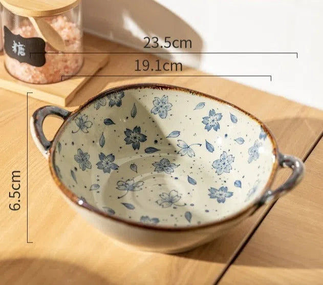 Tigela em Cerâmica Estilo Japonês-Kasamô