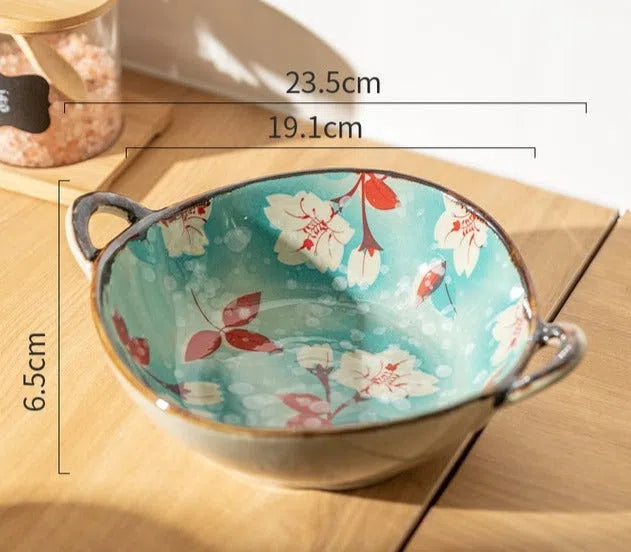 Tigela em Cerâmica Estilo Japonês-Kasamô