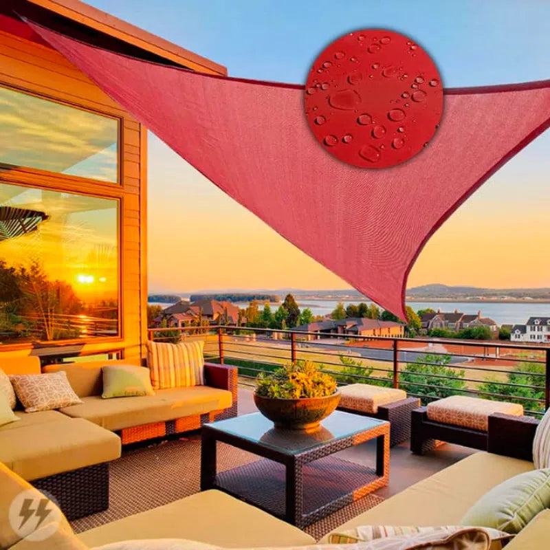 Toldo Impermeável Triangular para Cobertura em Área Externa-Kasamô