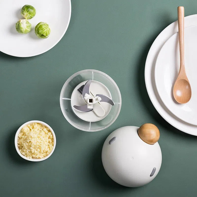 Triturador Manual com Puxador de Bola de Madeira-Kasamô