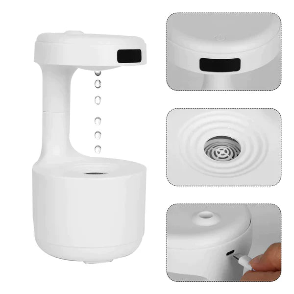 Umidificador Antigravidade Kasamô - 800ml, Recarregável-Kasamô