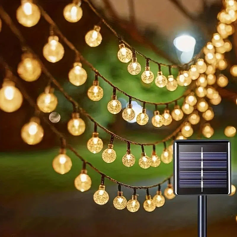 Varal Led Lâmpadas Mágicas - Energia Solar e Acendimento Automático-Kasamô