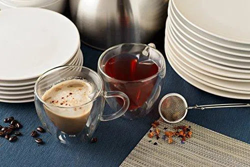 Xícara Vidro Duplo de Coração - 180ml ou 240ml-Kasamô
