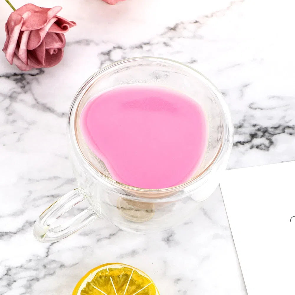 Xícara Vidro Duplo de Coração - 180ml ou 240ml-Kasamô