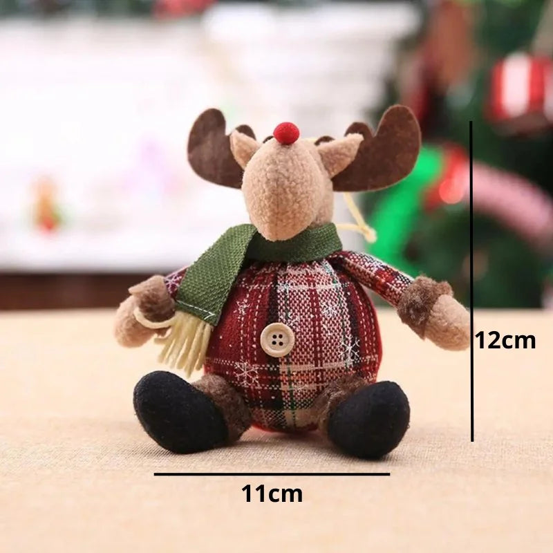 Boneco de Pelúcia Natalino para Decoração de Festa e Ambiente Kasamô
