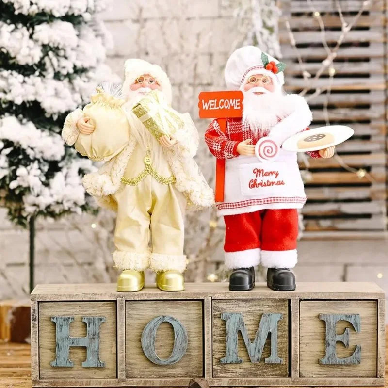 Boneco Papai Noel 30cm para Decoração de Natal Kasamô