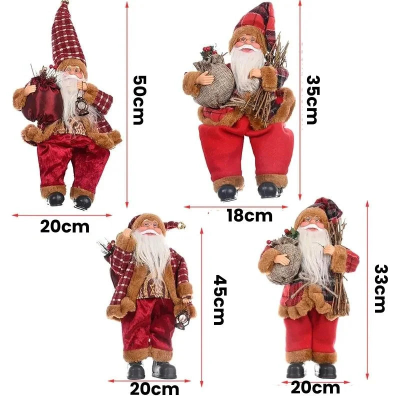 Boneco Papai Noel 30cm para Decoração de Natal Kasamô
