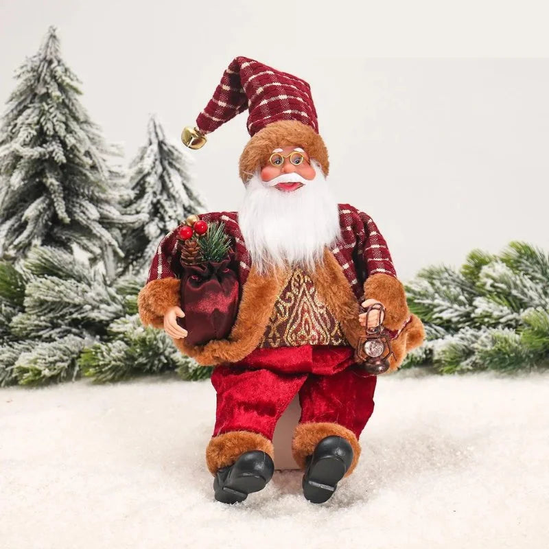 Boneco Papai Noel 30cm para Decoração de Natal Kasamô