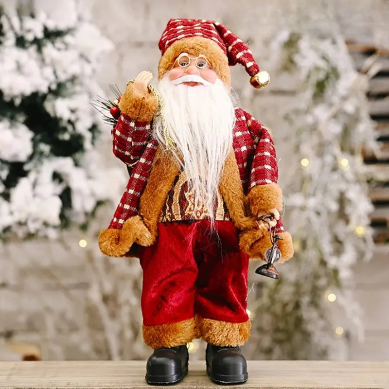 Boneco Papai Noel 30cm para Decoração de Natal Kasamô
