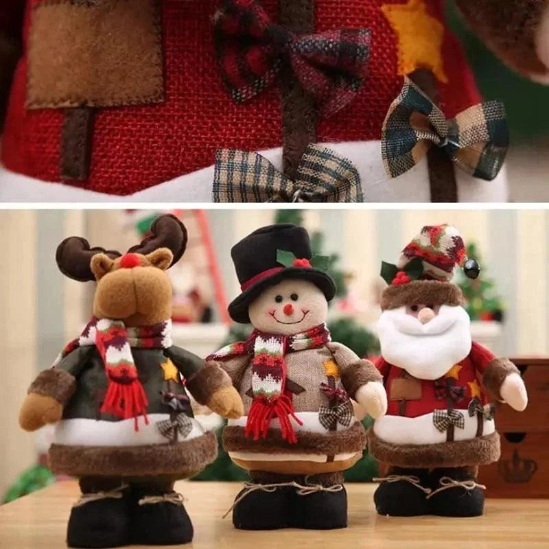 Bonecos de Natal de Pelúcia para Decoração Festiva Kasamô