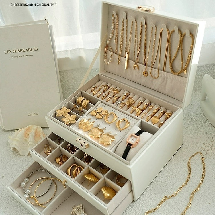 Caixa organizadora de joias 3 Camadas