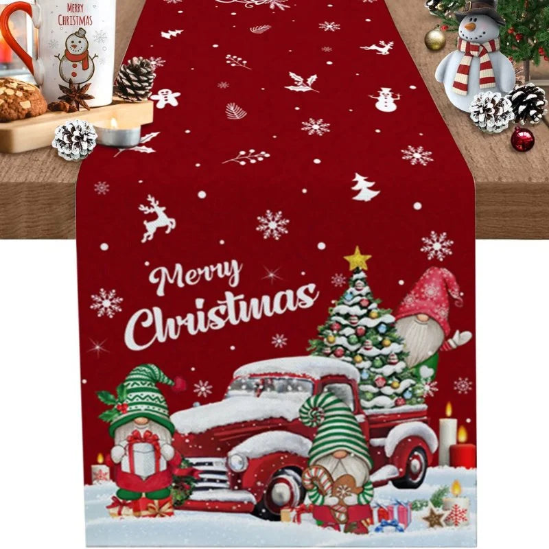 Caminho de Mesa Natalino em Algodão para Decoração Kasamô