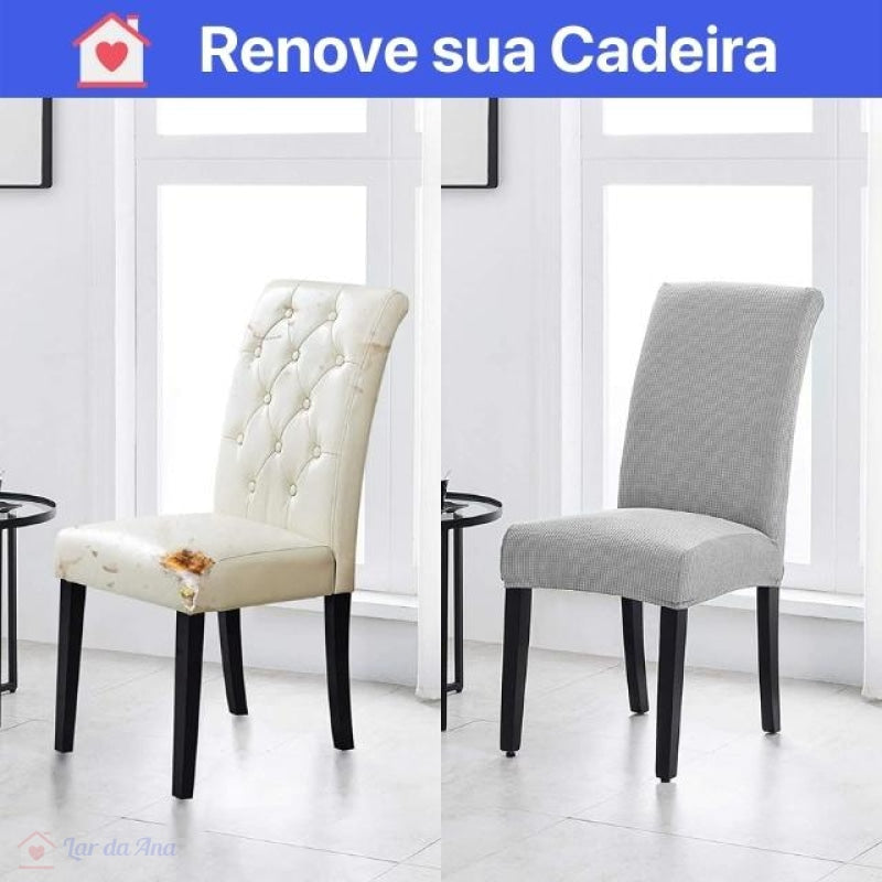 Kit Capas para Cadeira Impermeável - Cinza Claro