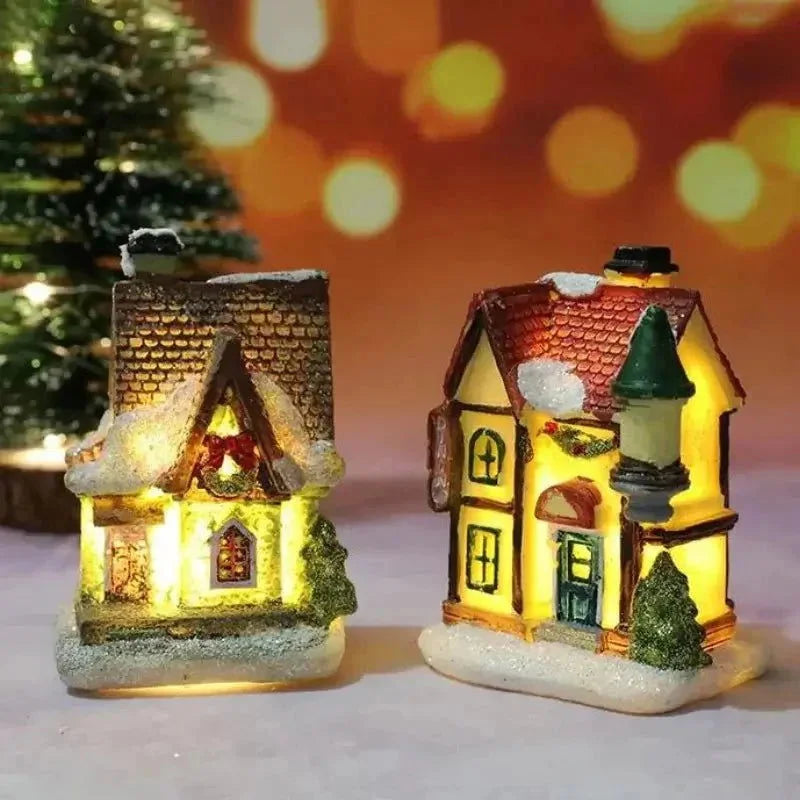Casas Iluminadas de Natal para Decoração Festiva Kasamô
