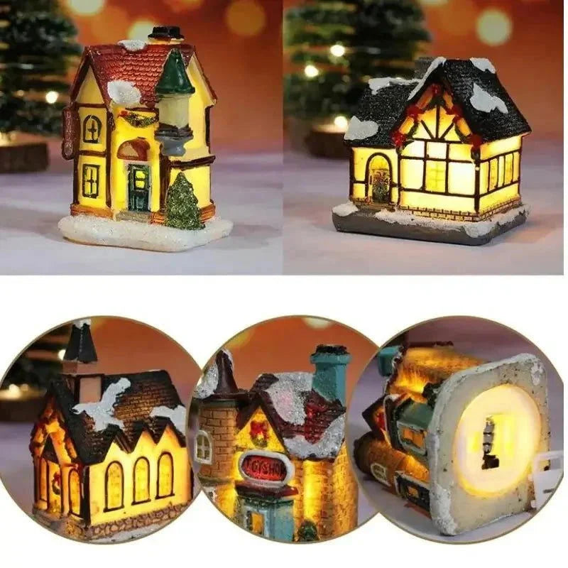 Casas Iluminadas de Natal para Decoração Festiva Kasamô