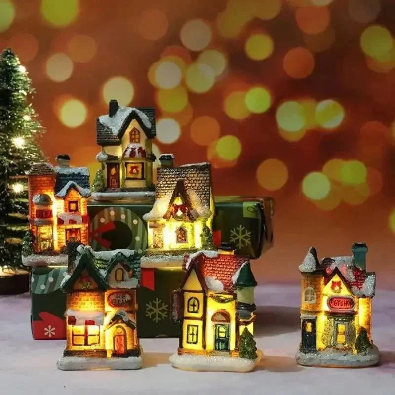 Casas Iluminadas de Natal para Decoração Festiva Kasamô