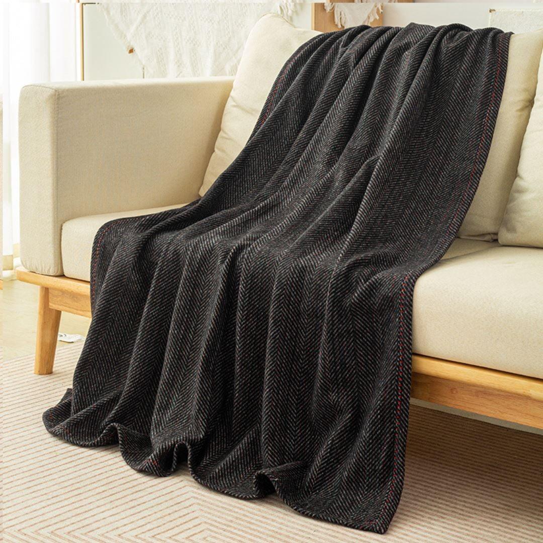 Cobertor de Lã Herringbone