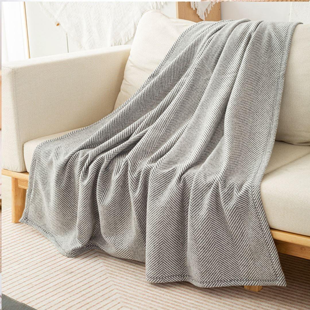 Cobertor de Lã Herringbone