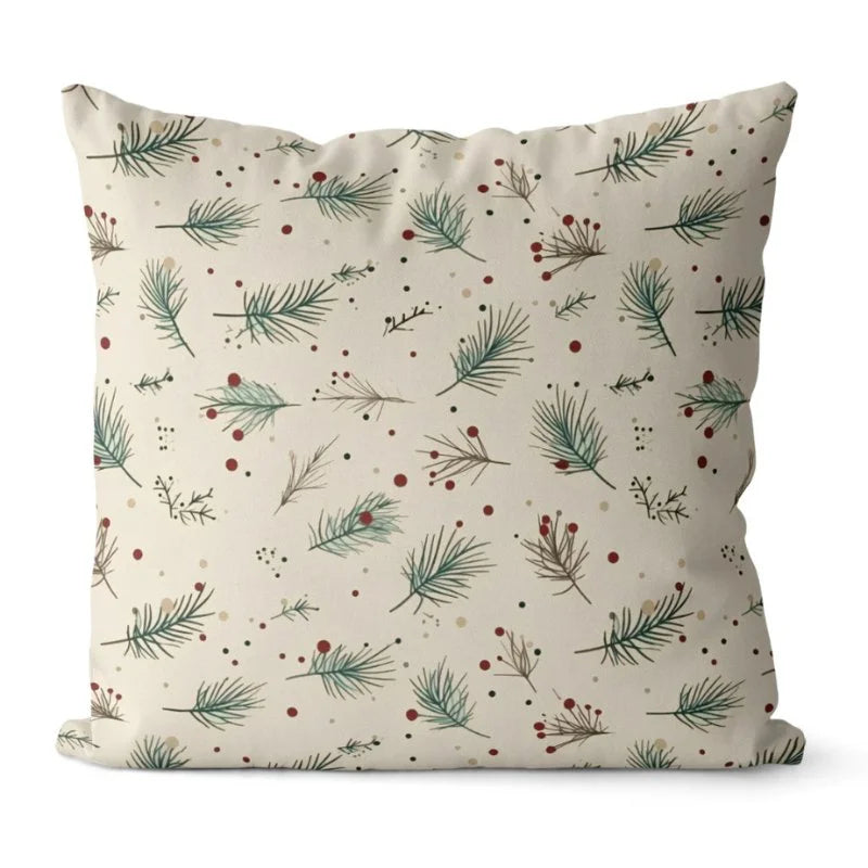 Conjunto 4 Capas de Almofadas Natalinas para Decoração Kasamô