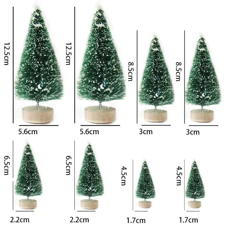 Conjunto Mini árvores de Natal em Pinheiro para Decoração Kasamô