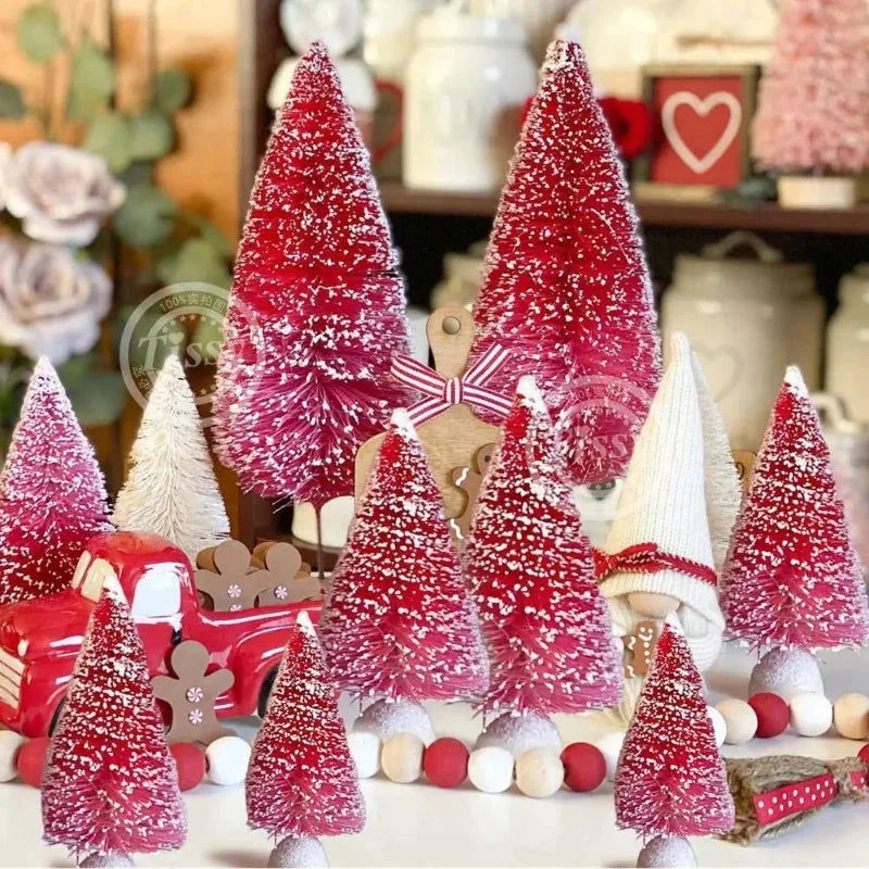 Conjunto Mini árvores de Natal em Pinheiro para Decoração Kasamô