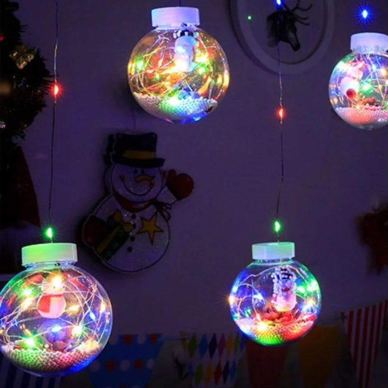 Cordão de Luzes Led Decorativas para Natal com Bolinhas Festivas Kasamô