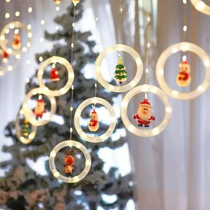 Cortina de Luzes Led para Decoração de Natal Kasamô