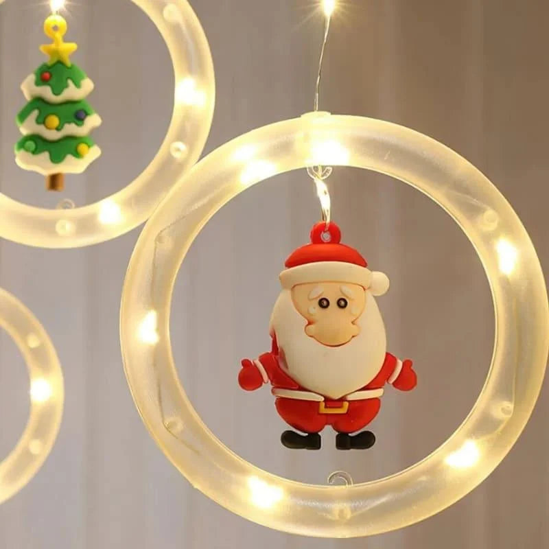 Cortina de Luzes Led para Decoração de Natal Kasamô