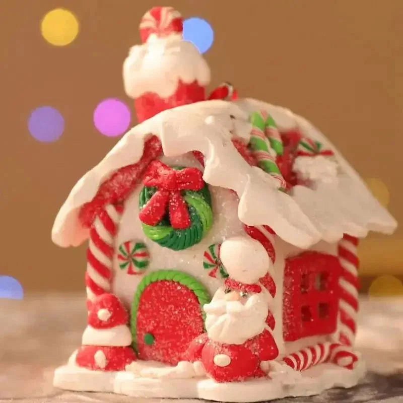 Enfeite de Natal Rústico Pingente de Casinhas para árvore Kasamô