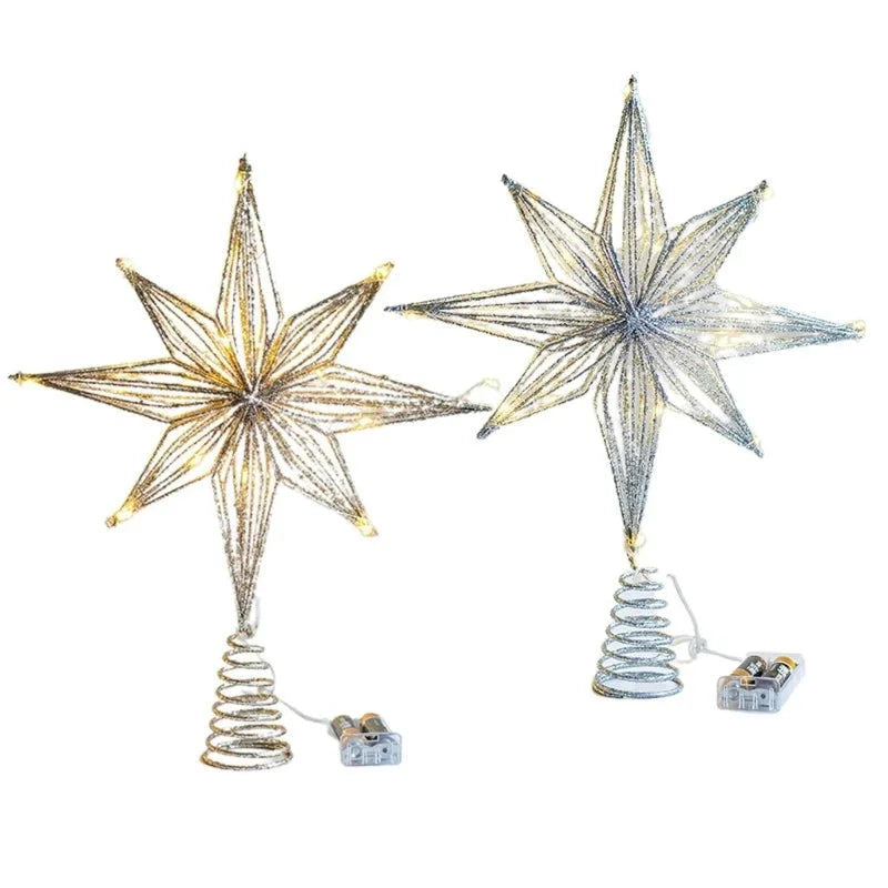 Estrela Led Iluminada para Topo de árvore de Natal Decorativa Kasamô