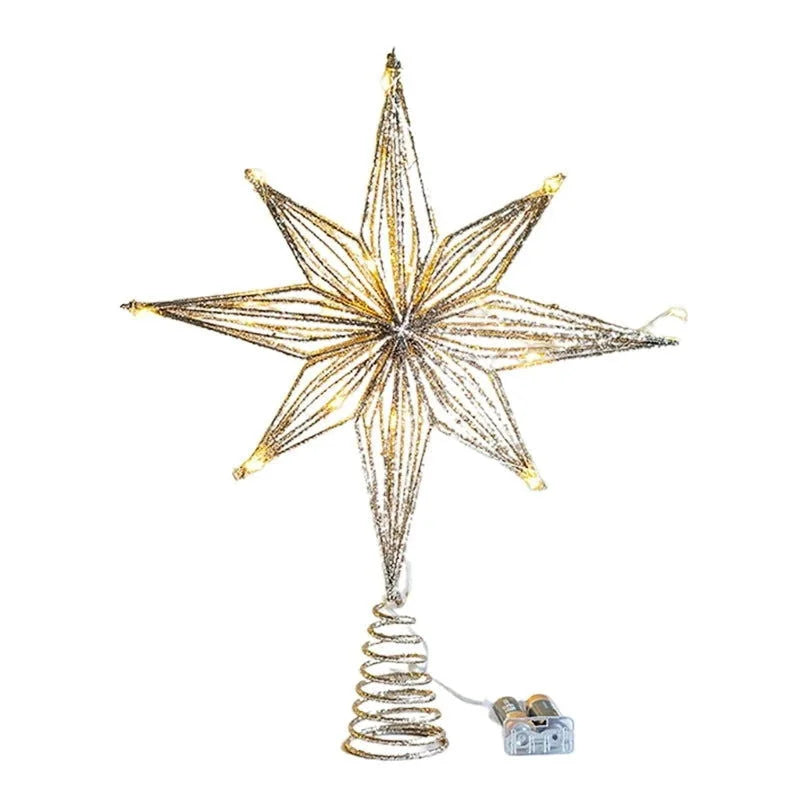 Estrela Led Iluminada para Topo de árvore de Natal Decorativa Kasamô