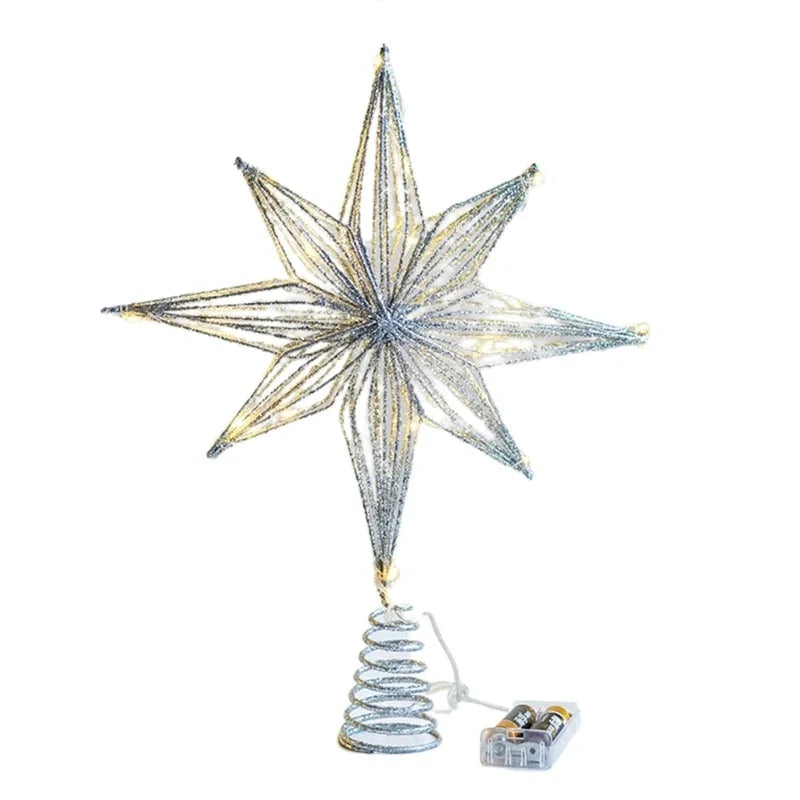Estrela Led Iluminada para Topo de árvore de Natal Decorativa Kasamô